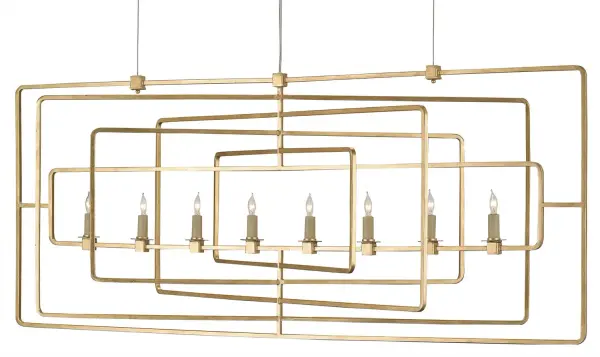 In Contemporary Gold Leaf by Currey and Company from the Metro Collection collection