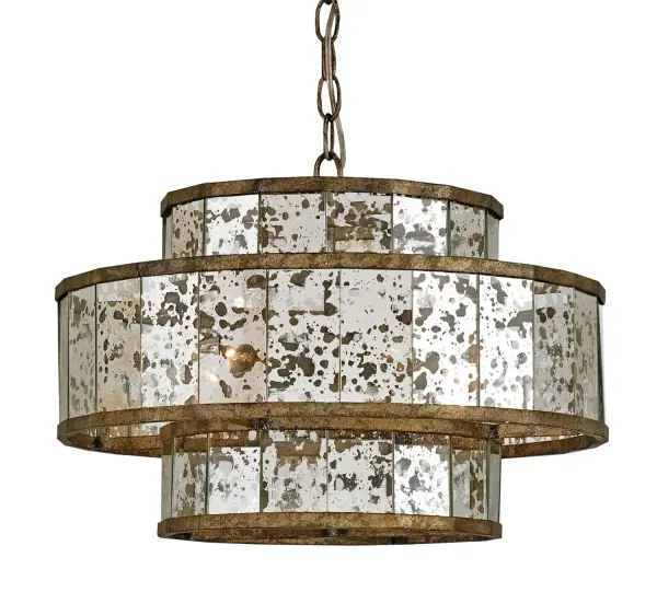 In Pyrite Bronze/Raj Mirror by Currey and Company from the Fantine Collection collection
