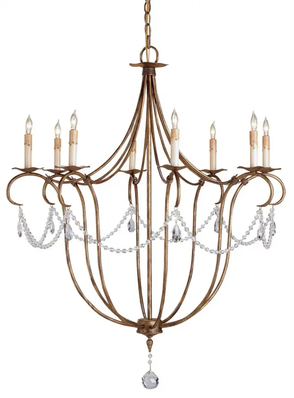 In Rhine Gold by Currey and Company from the Crystal Lights Collection collection