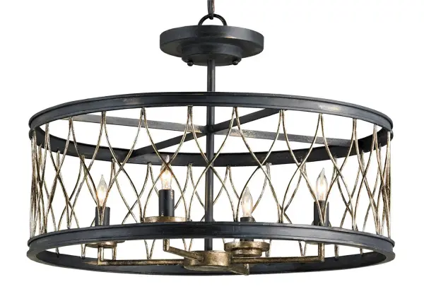 In French Black/Pyrite Bronze by Currey and Company from the Crisscross Collection collection