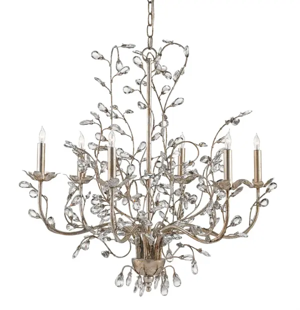 In Silver Granello by Currey and Company from the Crystal Bud Collection collection