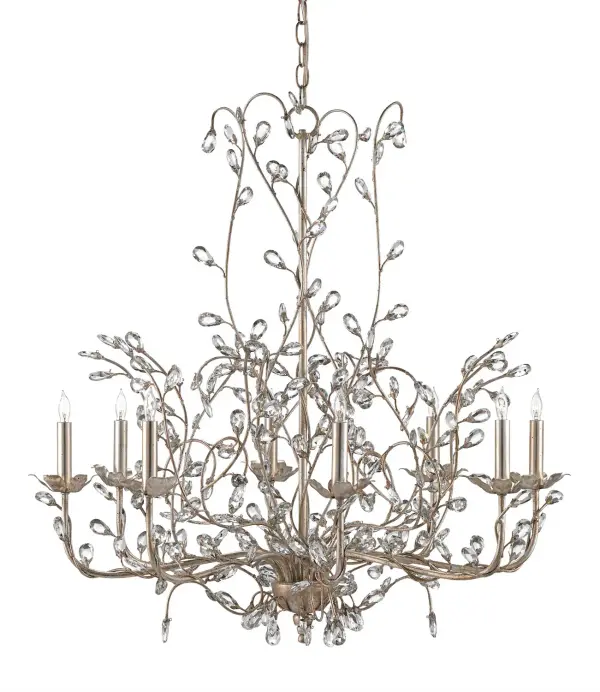 In Silver Granello by Currey and Company from the Crystal Bud Collection collection
