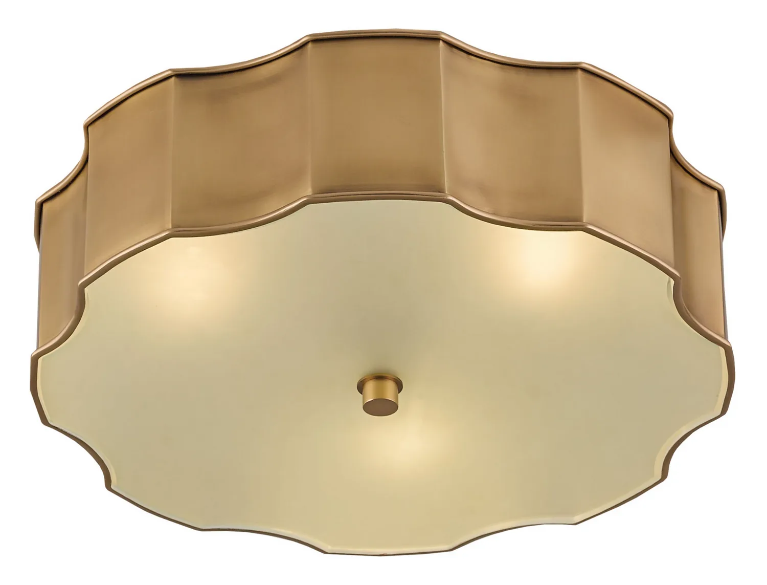 Wexford LED Flush Mount in Antique Brass