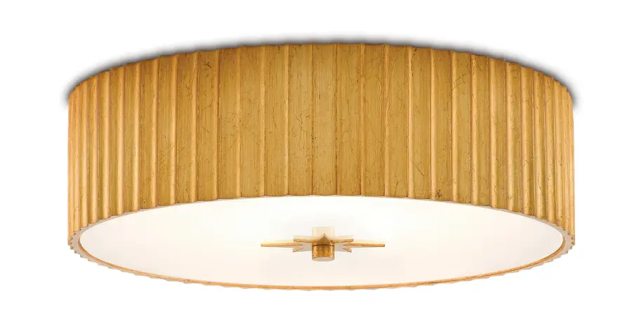 Caravel LED Flush Mount in Gold Leaf