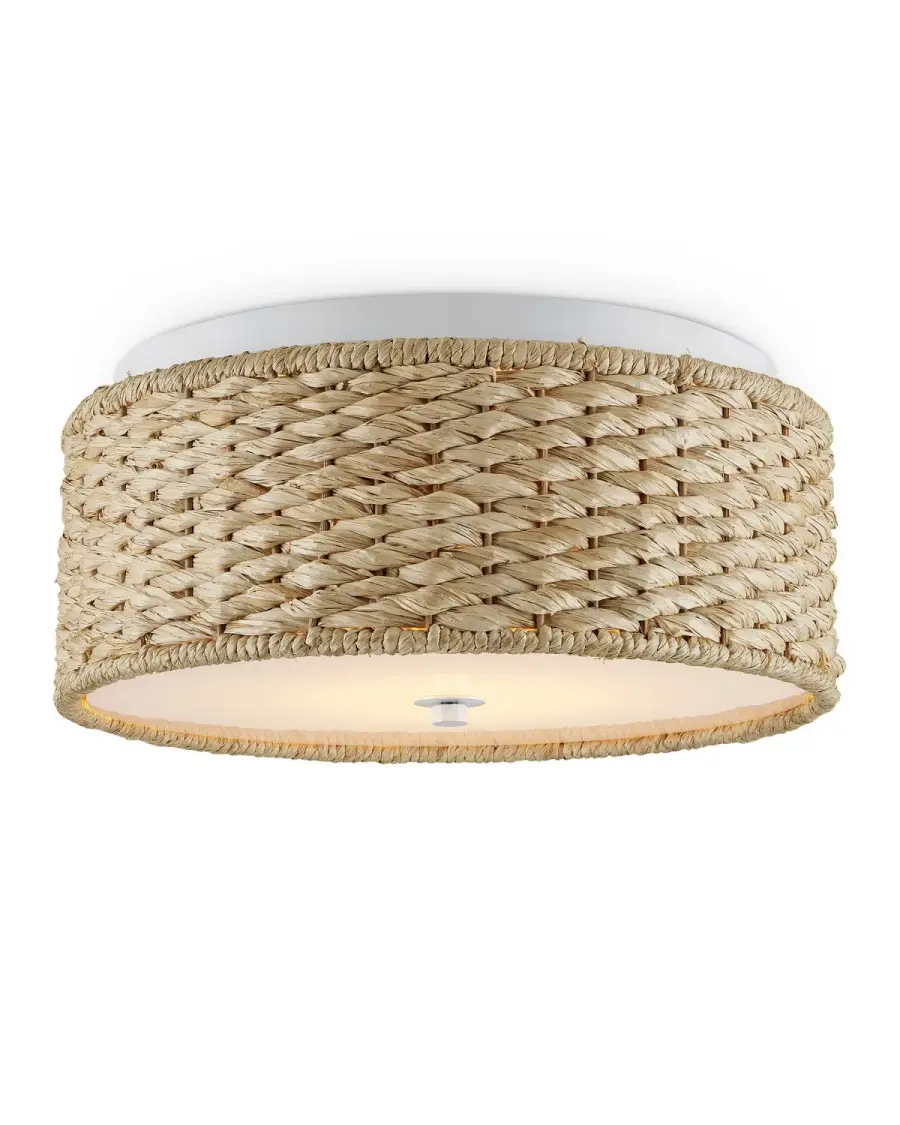 Colchester Raffia LED Flush Mount