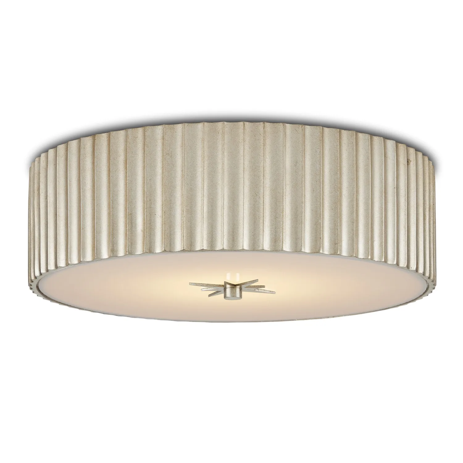 Caravel Silver Leaf Flush Mount