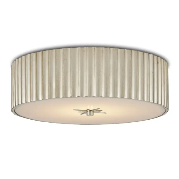 Caravel Silver Leaf Flush Mount