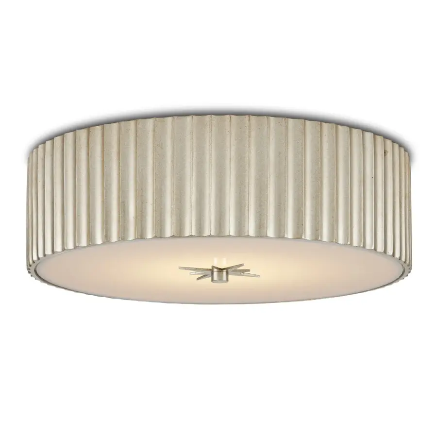 Caravel Silver Leaf Flush Mount