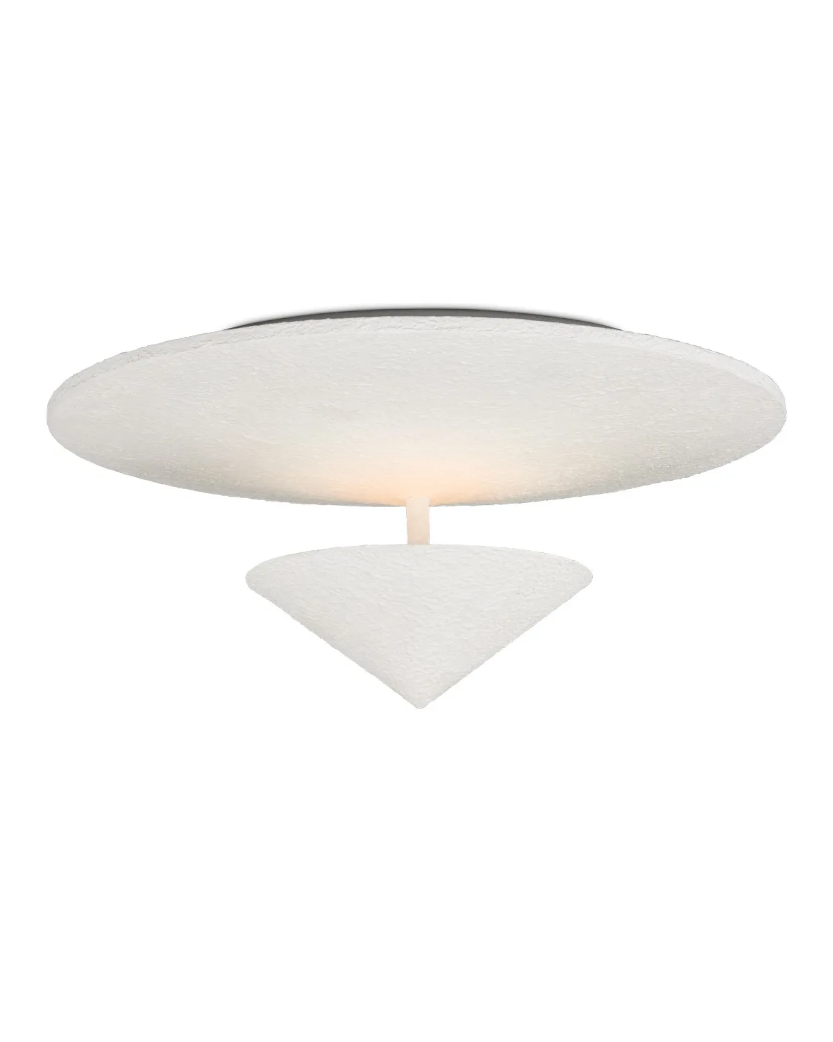 Empyrean One Light Flush Mount in Yeso Blanco