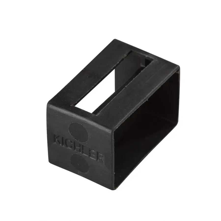 Tape Light U Track End Cap in Black