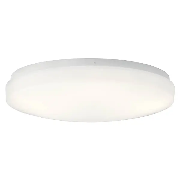 The Ceiling Space flush mount delivers 1850 lumens of warm 3000K light in a low-profile design. ADA-compliant and damp-rated, it's ideal for hallways, bathrooms, and commercial spaces requiring efficient, code-compliant lighting.