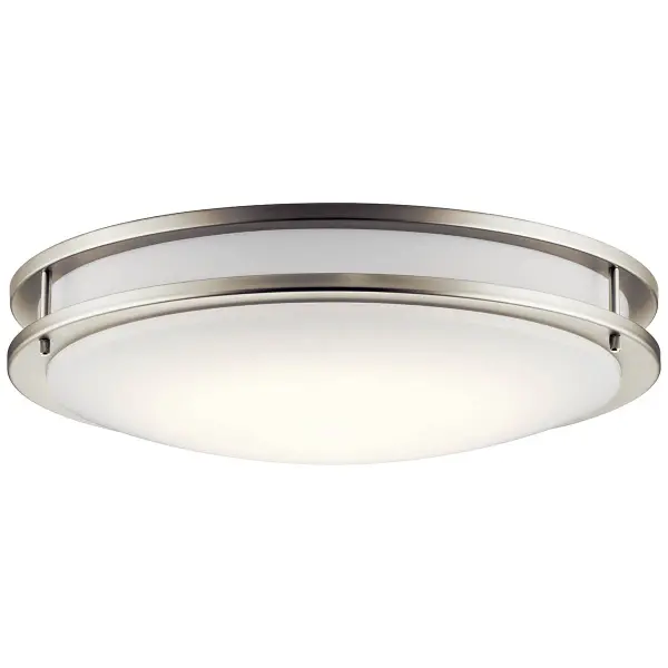 Avon 24" Brushed Nickel LED Flush Mount Ceiling Light - Image 1
