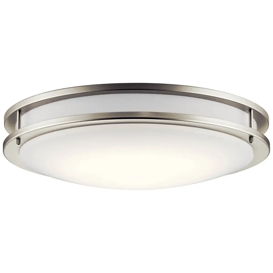 Avon 24" Brushed Nickel LED Flush Mount Ceiling Light - Image 1
