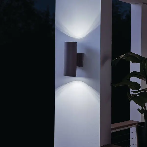 Cylinder 2-Light Outdoor Wall Light - Image 5