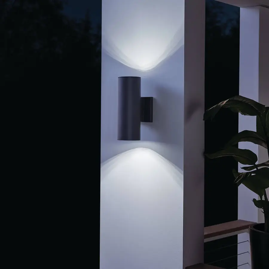 Cylinder 2-Light Outdoor Wall Light - Image 4