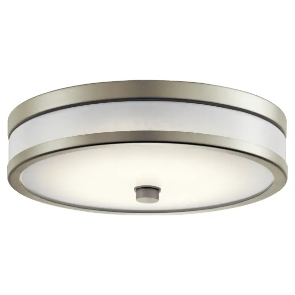 Pira 12" LED Flush Mount in Brushed Nickel