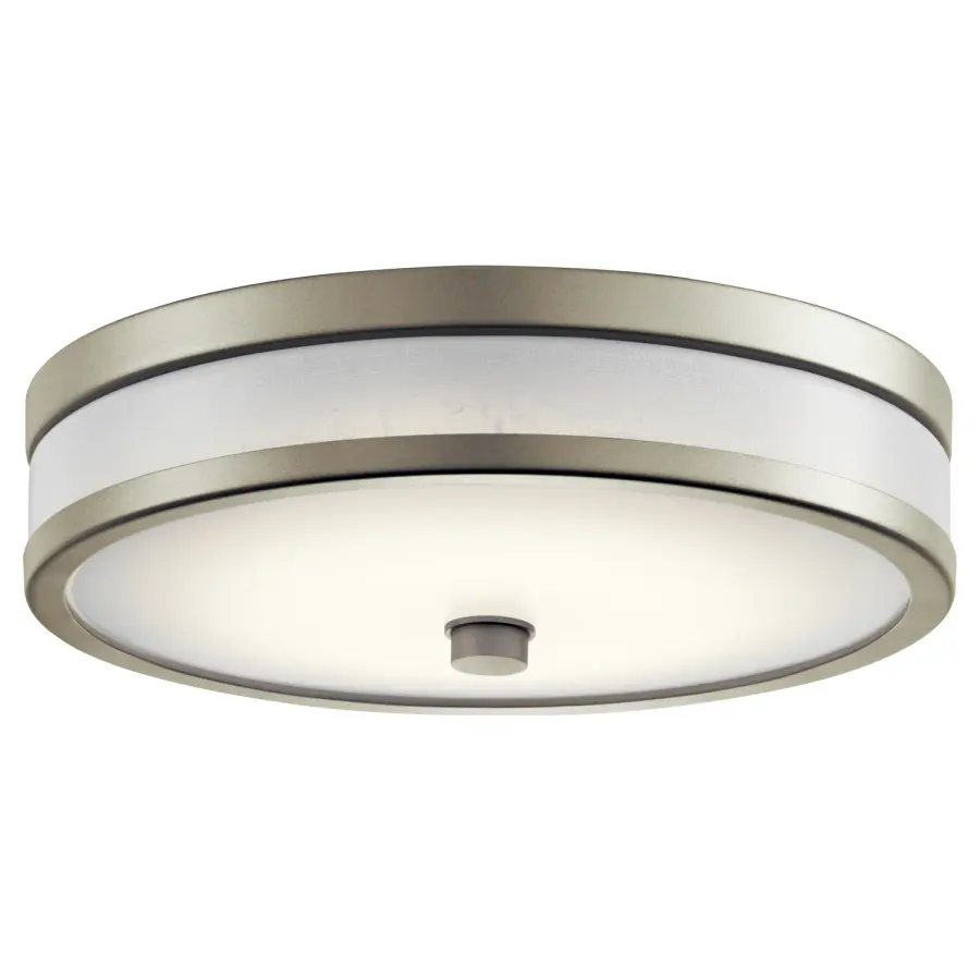 Pira 12" LED Flush Mount in Brushed Nickel