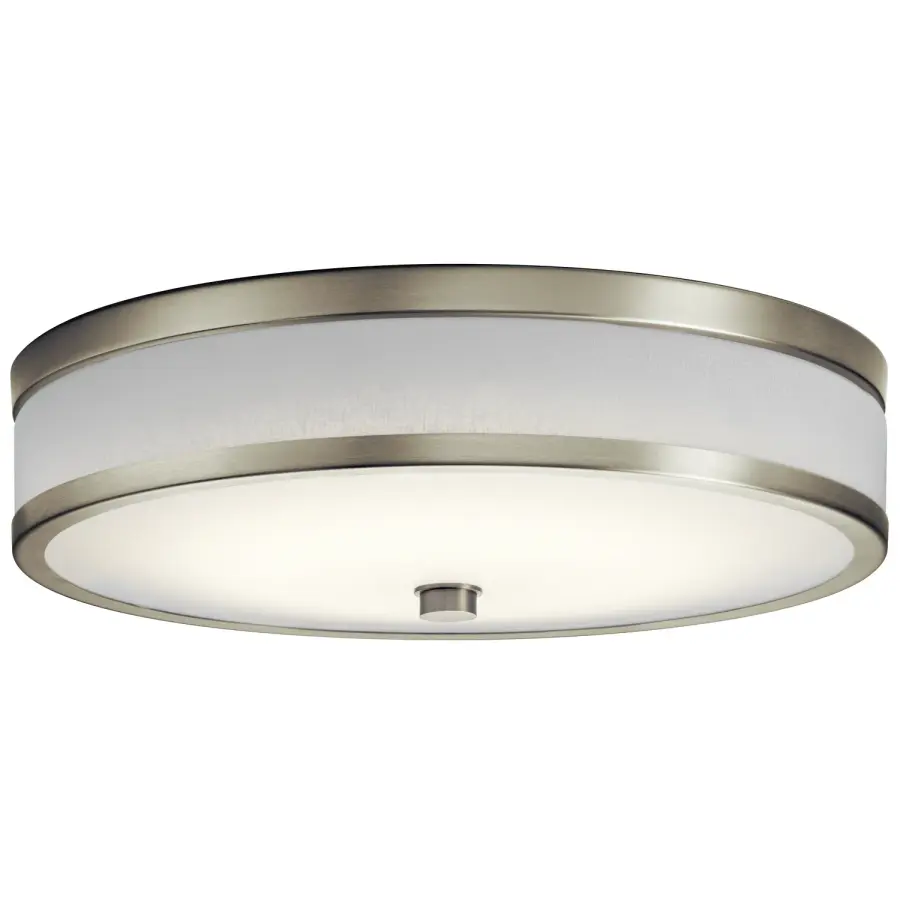 Pira 15" LED Flush Mount in Brushed Nickel