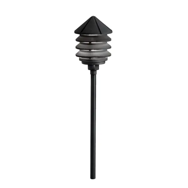 Six Groove One Light Path & Spread in Textured Black
