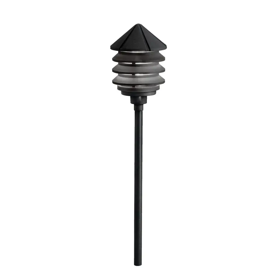 Six Groove One Light Path & Spread in Textured Black