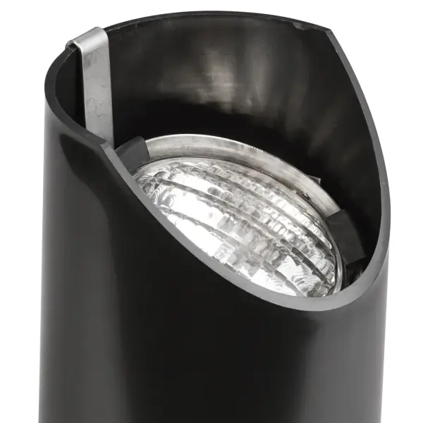 This compact in-ground landscape light delivers focused accent lighting with a weather-resistant design. Operating on safe 12V low-voltage power, it's ideal for highlighting architectural features, pathways, and garden elements. - alternate view