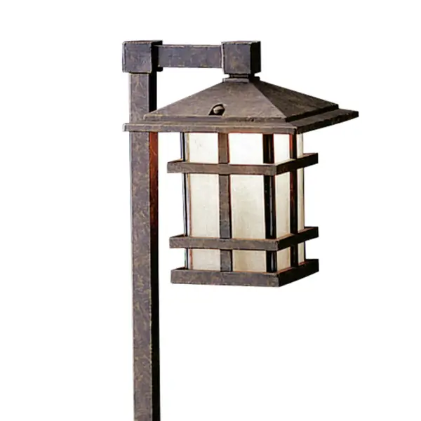 Classic Aged Bronze Path Light for Elegant Outdoor Illumination - Image 2