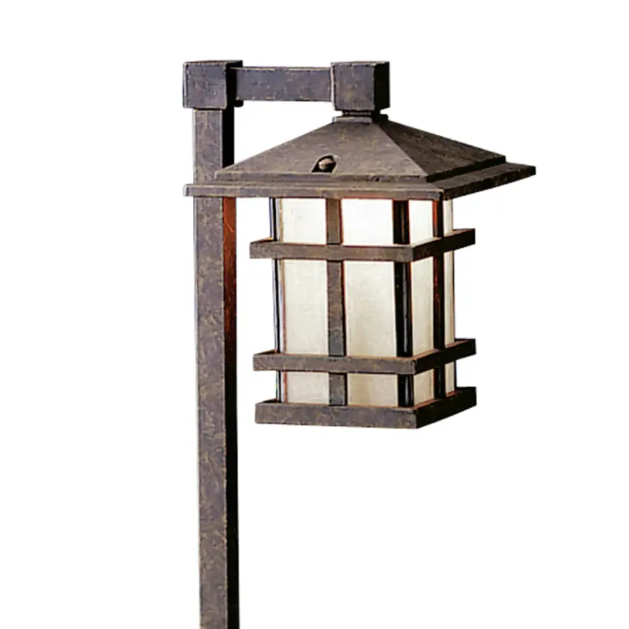 Classic Aged Bronze Path Light for Elegant Outdoor Illumination - Image 2