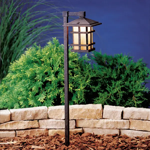 Classic Aged Bronze Path Light for Elegant Outdoor Illumination - Image 3