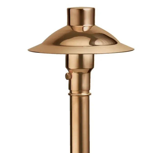 This 21.5-inch copper path light combines timeless design with durable construction. Perfect for illuminating walkways, gardens, and outdoor spaces with warm, inviting light while developing a natural patina over time. - alternate view