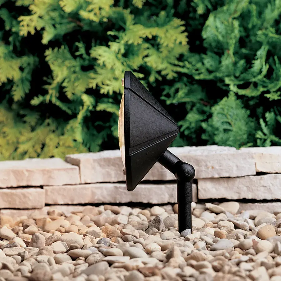Six Groove One Light Wall Wash in Textured Black