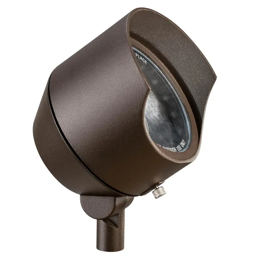 Textured Architectural Bronze Landscape Spotlight - Image 1