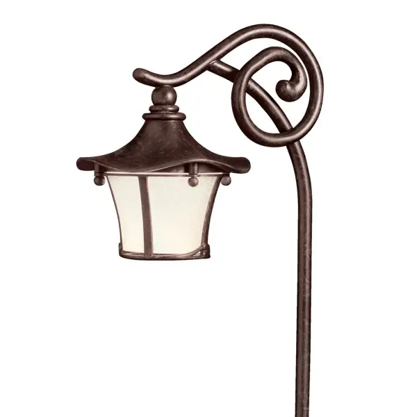 The Cotswold Path Light combines traditional design with durable outdoor construction. At 25 inches tall with a 6-inch diameter, it provides elegant pathway illumination with wet-rated reliability. - alternate view