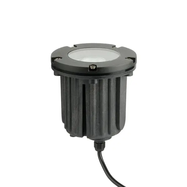 This 12V landscape accent light combines durability with style in a compact 5-inch profile. The black brass finish offers a contemporary aesthetic while the wet-rated construction ensures reliable outdoor performance.
