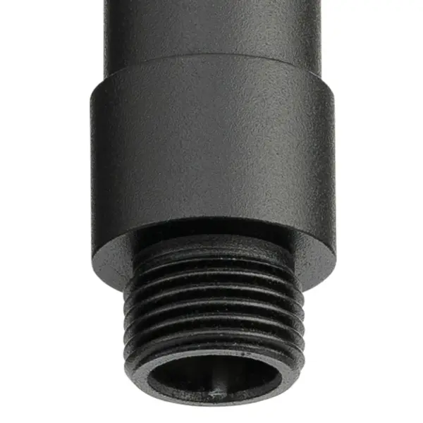 This 7-inch landscape riser provides versatile height adjustment for outdoor lighting fixtures. The durable black brass finish offers weather resistance and complements modern landscape designs. - alternate view
