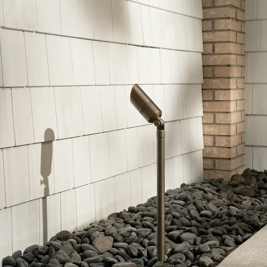 19" Landscape Lighting Riser - Centennial Brass - Image 4