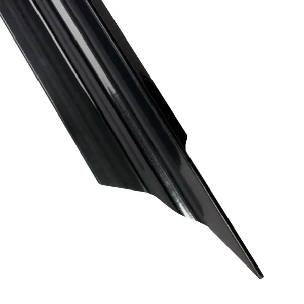 Durable black metal stake designed for secure installation of low-voltage landscape lighting fixtures. At 24 inches tall with a 3.75-inch diameter base, it provides stable mounting for pathway and accent lights. - alternate view