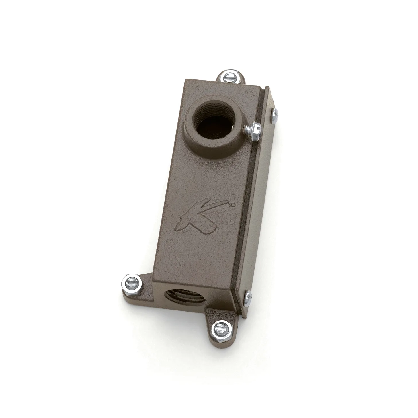 Accessory Mounting Junction Box in Textured Architectural Bronze