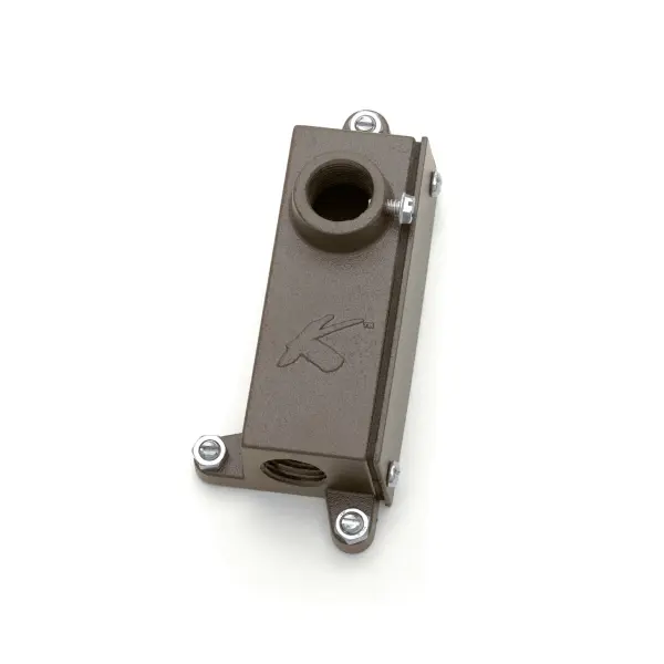 Accessory Mounting Junction Box in Textured Architectural Bronze