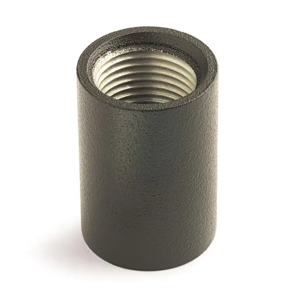 This stem coupler accessory provides a reliable connection point for 12V landscape lighting systems. The textured architectural bronze finish ensures weather resistance and durability in outdoor environments.