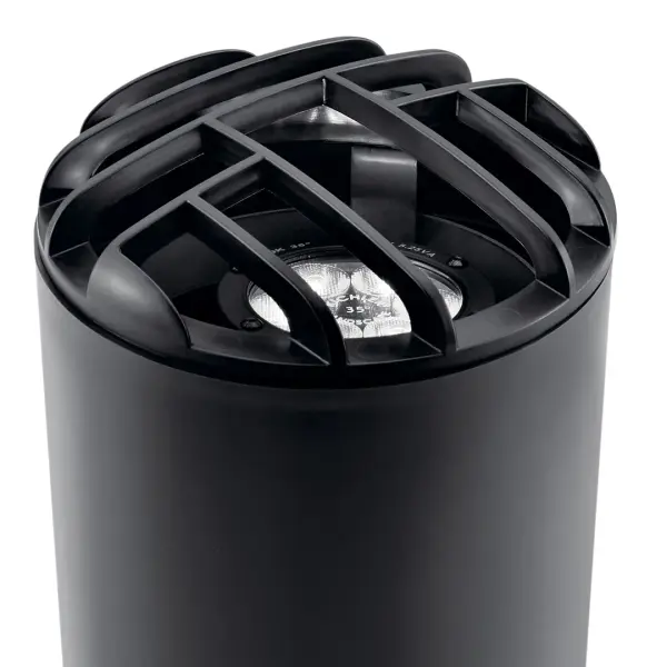 Durable rock guard designed to protect LED in-ground lights from lawn equipment and debris. Compact 6-inch design provides reliable coverage while maintaining a low profile in landscape installations.