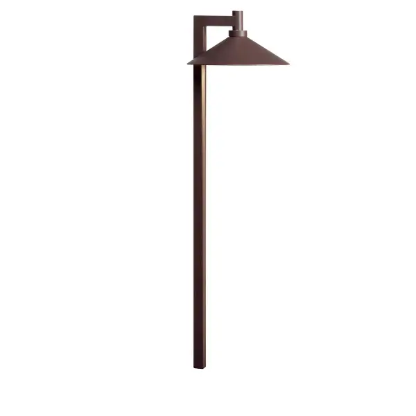 The CBR LED Integrated Path Light combines durable brass construction with efficient LED technology, delivering 294 lumens at 2700K for warm outdoor illumination. Wet-rated for all-weather performance with architectural bronze finish.