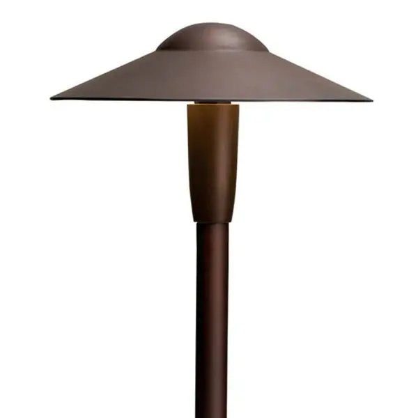 This integrated LED path light combines efficient 2700K warm lighting with durable brass construction. At 250 lumens and 83 lumens per watt, it delivers excellent energy performance for outdoor pathways and landscape accents. - alternate view