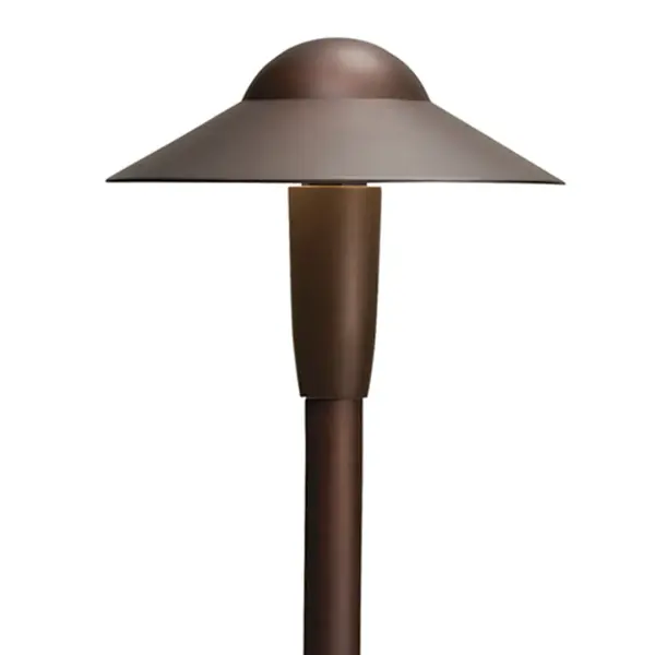 The CBR LED Integrated Path Light combines modern design with practical outdoor illumination. Its integrated 3W LED delivers 250 lumens of warm 2700K light, perfect for pathways and landscape accents. - alternate view