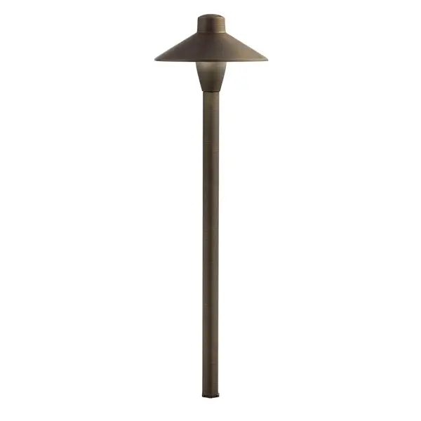 This integrated LED path light combines contemporary design with exceptional efficiency at 83 lumens per watt. The Centennial Brass finish adds warmth to outdoor spaces while the 2700K color temperature creates inviting ambiance.