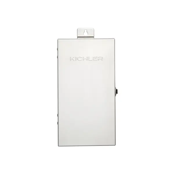 A robust 300-watt landscape lighting transformer built for outdoor durability. The stainless steel construction and wet-rated certification make it ideal for professional installations requiring reliable power distribution.