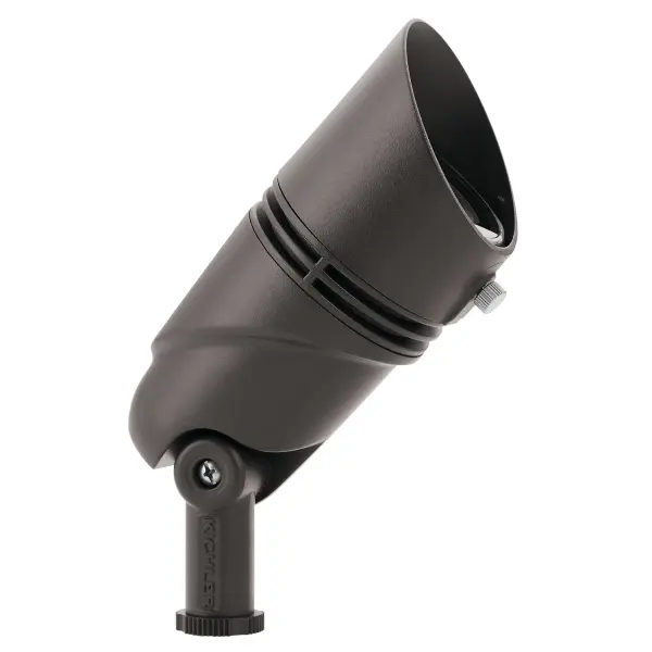 A versatile outdoor accent light featuring Variable Lumen Output technology that switches between three brightness levels (400, 600, 835 lumens) without mechanical adjustments. Custom optics deliver uniform illumination with no halos or scallops.