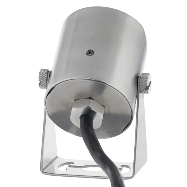 This compact 6W LED water light delivers 400 lumens of warm 2700K illumination with a 60-degree beam spread. Wet-rated stainless steel construction ensures durability in submersed applications. - alternate view
