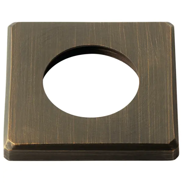 A clean-lined beveled square cover designed for Mini All-Purpose LED landscape lights. Ideal for rock walls, pergolas, pathways, and architectural installations requiring a square profile finish.
