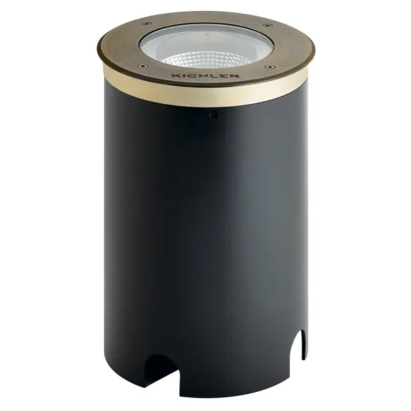 A robust outdoor well light engineered for durability with cast brass construction, adjustable 45-degree beam angle, and sealed design preventing water ingress. Delivers 1625 lumens of warm 3000K LED light ideal for uplighting architecture, trees, and landscape features.