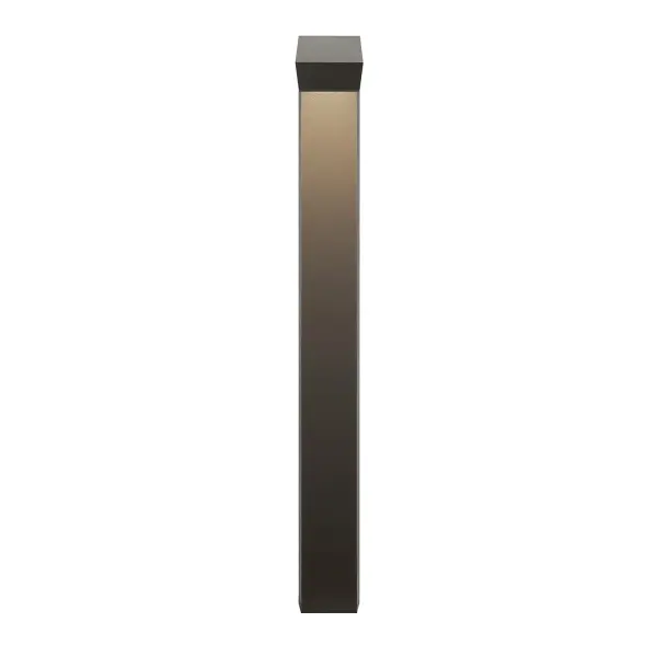 This sleek brass path light combines contemporary design with energy-efficient integrated LED technology. At 22.5 inches tall, it provides warm 2700K illumination perfect for pathways, gardens, and outdoor spaces. - alternate view